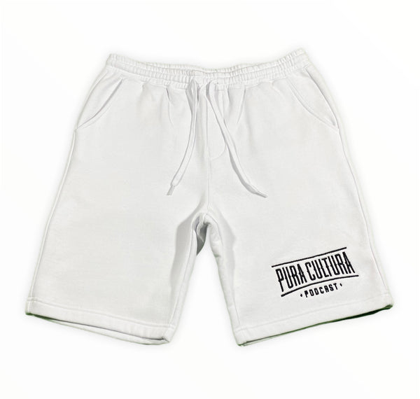 White Shorts with PC Logo