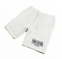 White Shorts with PC Logo