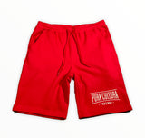 Red Shorts with PC Logo